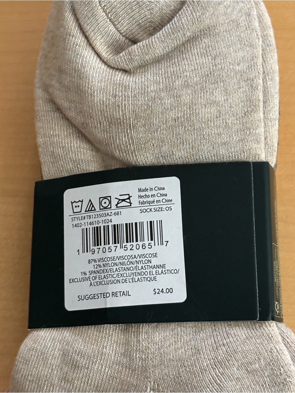 NWT Ted Baker 3-Pack Floral Embroidered Crew Socks - Picture 5 of 5